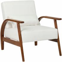 Krėslas Beliani Skara, ruda sp./balta sp., 88 cm x 70 cm x 83 cm