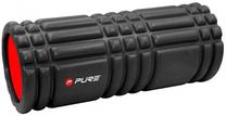 Masāžas veltnītis Pure2Improve Ribbed Training Roller P2I840000, 33 cm, melna krās.
