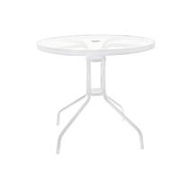 Lauko stalas Pihapuu, baltas, 80 cm x 80 cm x 71 cm