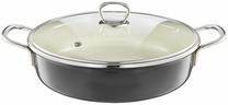 Cepšanas panna ar vāku Olkusz enamel Deep frying pan 35239, Ø 28 cm, rūdītais stikls/oglekļa tērauds