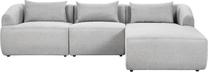 Kampinė sofa Beliani Svansele, pilka sp., dešininė, 278 x 174 cm x 72 cm