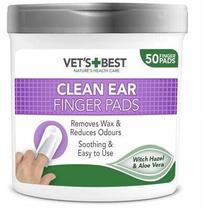 Acu salvetes suņiem Vets Best Finger Pads, 50 gab.