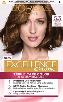 Matu krāsa L’Oréal Paris Excellence Creme, light golden brown krās., 5.3, 176 ml