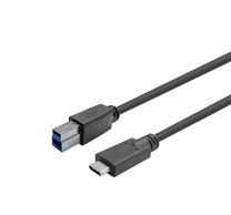 Kabelis Vivolink Pro PROUSBCBMM7.5 USB Type-C, USB-B, 7.5 m, melna krās.