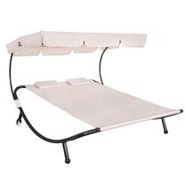Lauko gultas Springos Ibiza GF2001, balta sp., 200 cm x 175 cm x 120 cm