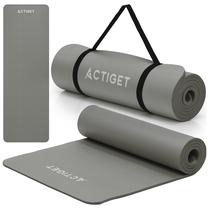 Fitnesa un jogas paklājs Actiget ACT0019, pelēka krās., 183 cm x 61 cm x 1 cm