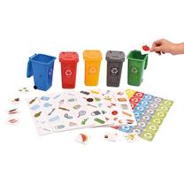 Izglītojošās rotaļlieta, formu šķirotājs Sort the Waste Correctly, daudzkrāsaina