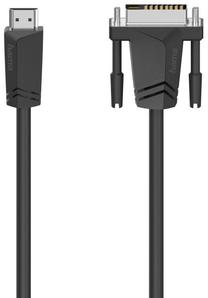 Kabelis Hama HDMI - DVI/D HDMI, DVI-D, 1.5 m, melna krās.