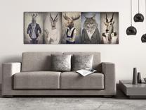 Reprodukcija Artgeist Animal Masks N7097-DKXPWD, 135 cm x 45 cm