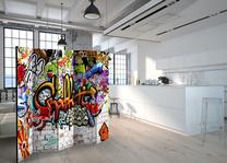 Širma Artgeist Colourful Style Paravent711, įvairių spalvų, 225 cm x 172 cm