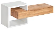 Sieninė lentyna ASM Easy Typ 03, ąžuolo sp./balta sp., 40 cm x 30 cm x 100 cm