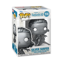 Žaislinė figūrėlė Funko POP! Marvel The Fantastic Four Silver Surfer 1518, 9 cm, sidabro sp.