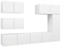 TV galds VLX 3078715, balta krās., 80 cm x 30 cm x 30 cm