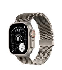 Išmanusis laikrodis Apple Watch Ultra 3 GPS + Cellular 49mm MEWY4ET/A, natural titanium korpusas su natural titanium milanese loop dirželiu - M