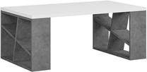 Kavos staliukas Kalune Design Honey, balta sp./pilka sp., 60 cm x 105 cm x 40 cm