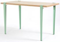 Stalas Kalune Design Eurotas, medžio sp./mėtinė (mint) sp., 60 cm x 120 cm x 75 cm