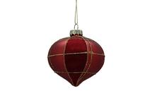Eglītes rotājums Christmas Touch EBB440025, zelta krās./sarkana krās., 8 cm, stikls