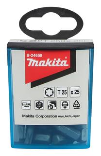 Набор битов для отверток Makita B-24658, T25, 25 мм, 1/4"