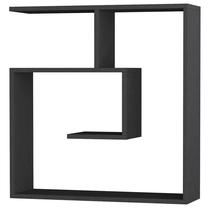 Sieninė lentyna Kalune Design Laby 855DTE1736, antracito sp., 75 cm x 75 cm x 22 cm