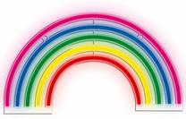 Dekoracija „Vaivorykštė“ Manta Style Neon Lights su LED apšvietimu, 16 cm, įvairių spalvų