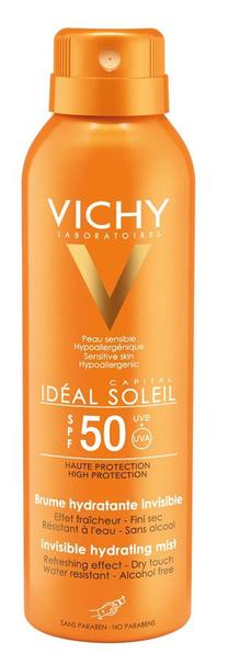 Purškiklis įdegio priežiūrai Vichy Ideal Sun Freshness Face Mist SPF50, 75 ml