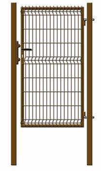 Segmenttäidisega väike värav Garden Center RAL8017, 100 cm x 173 cm, pruun v.