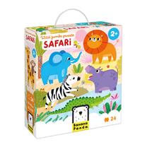 Пазл Bananapanda Wild Jumbo Safari, 48 см x 68 см, 24 шт., многоцветный