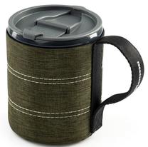 Чашка GSI Outdoors Infinity Backpacker, полипропилен (pp)/ткань, 9.1 см, 0.4 л, зеленый цв.