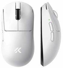 Bezvadu spēļu pele Mchose A7 V2 Pro HW-A7V2-2, 2.4 ghz / bluetooth / usb, balta krās.