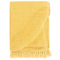 Gultas pārklājs VLX Throw, dzeltena krās., 250 cm x 220 cm