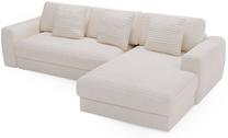 Kampinė sofa Polak Meble Happy, kreminė sp., dešininė, 310 x 190 cm x 80 cm