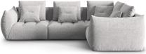 Modulinė sofa Micadoni Home Bloom City 83, sidabro sp., dešininė, 316 x 216 cm x 95 cm
