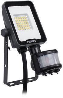 Prožektor liikumisanduriga, lakke või seina Philips Ledinaire Floodlights BVP164, 10 W, 1200 lm, 4000 °K, IP65, hall v.