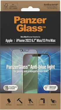 Telefono apsauginis stiklas PanzerGlass Ultra-Wide Fit Anti-Blue, 6.7 "