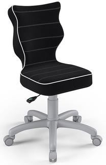 Детское рабочее кресло Petit Size 3 JS01, 33.5 x 30 x 77.5 см, черный цв./серый цв.