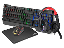 Vadu tastatūras un peles komplekts Tracer TRAKLA46764 4in1, EN, melna krās.