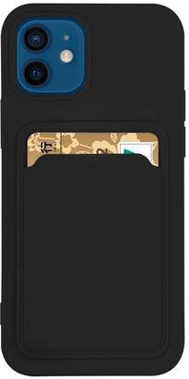 Telefona vāciņš Hurtel Card Case, melna krās., Apple