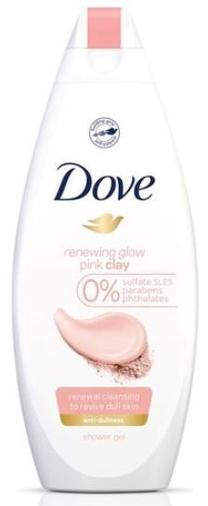 Kūno prausimosi želė Dove Pink Clay, 500 ml