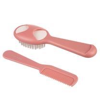 Zīdaiņu suka un ķemme Canpol Babies Brush With Comb, 0 mēn., rozā krās.
