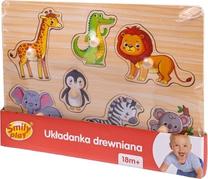 Medinė dėlionė Smily Play, 22 cm x 30 cm, 7 vnt., įvairių spalvų