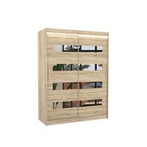 Spinta ADRK Baltic LED, rusva sp., 58 cm x 150 cm x 200 cm, su veidrodžiu