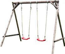 Sūpynės su stovu vaikams Palmako Kevin, 193 cm, 230 cm, ruda sp.