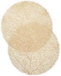 Stalo padėkliukas Homla Raggi 242228, 38 cm x 38 cm x 38 cm, 2 vnt., Aukso