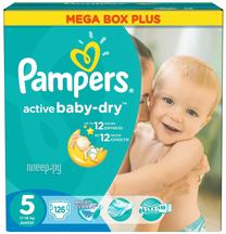 Sauskelnės Pampers, 5 dydis, 18 kg, 126 vnt.