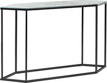 Konsoles galds Beliani Perrin, balta krās./melna krās., 120 cm x 35 cm x 75 cm