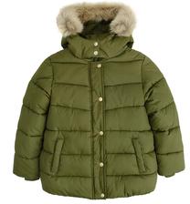 Ziemas jaka, klasisks ziema ar siltinājumu, meitenēm Cool Club COG2721856, haki krās., 164 cm