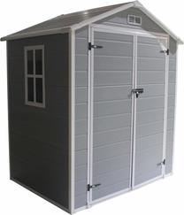 Sodo namelis Saska Garden, 182 cm x 134 cm x 210 cm, 5121 l, pilka sp.