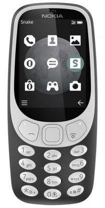 Telefons ar pogām Nokia 3310, 64 MB, melns krās.