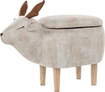 Pufas Beliani Reindeer, smėlio sp., 31 cm x 63 cm x 40 cm