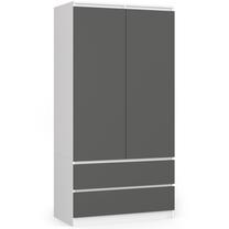 Spinta Akord Furniture Factory S90, skaidri sp./pilka sp., 50.4 cm x 90.4 cm x 180 cm